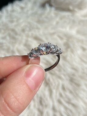 Stauer Sterling Silver 5 Stone Ring